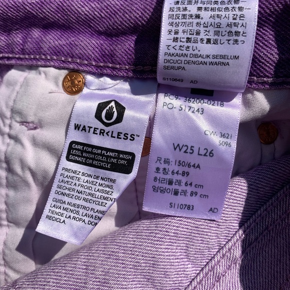 Purple High Rise Levi’s Fresh w Mushroom Tab - Picture 13 of 16